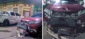 Accidente cerca al parque Santander