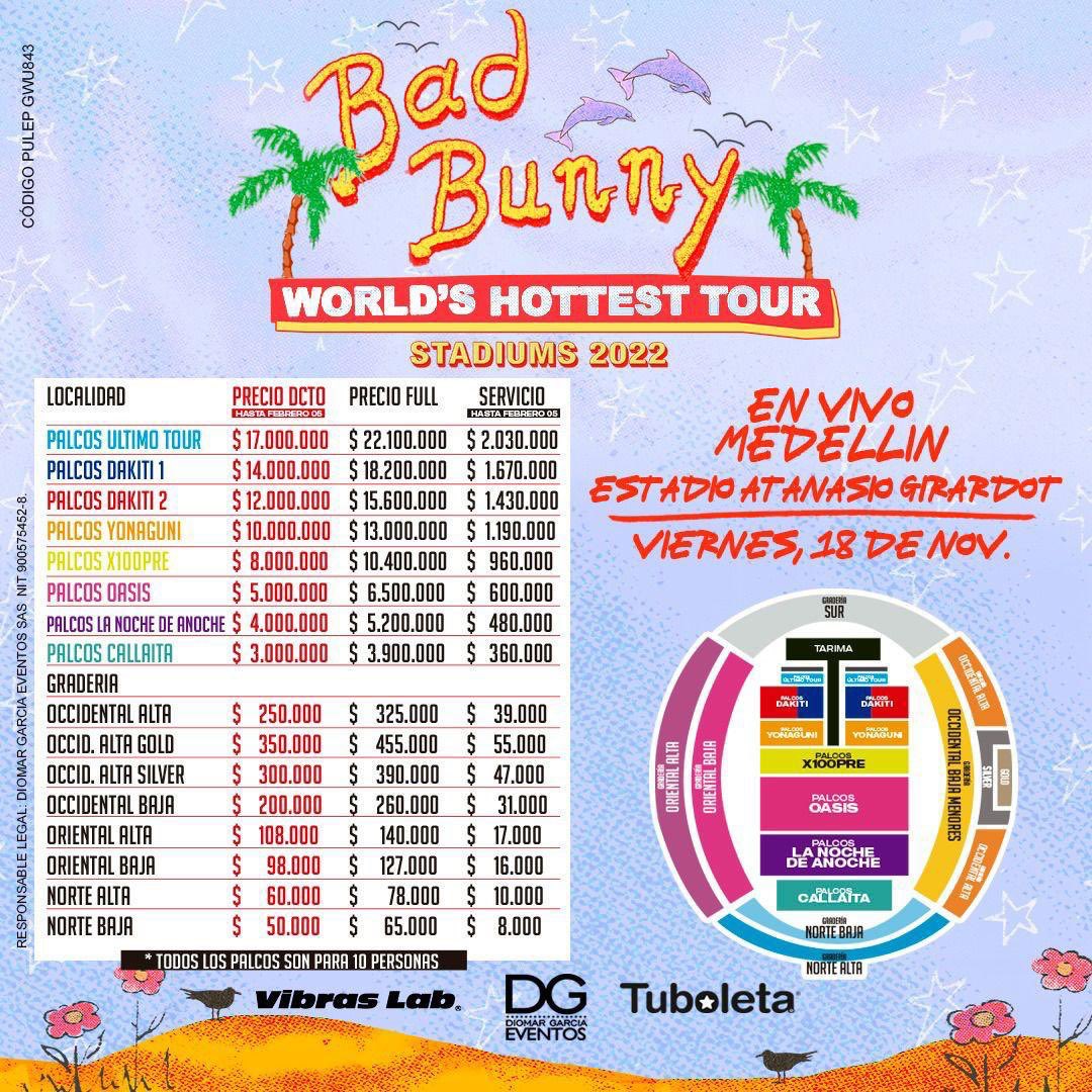 Bad bunny en Medellín