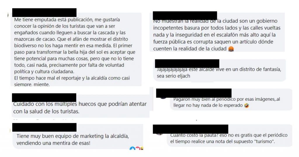 comentarios de usuarios