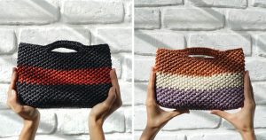 Este estudio de diseño tiene una línea de bolsos, cestas, tapetes, individuales y manteles